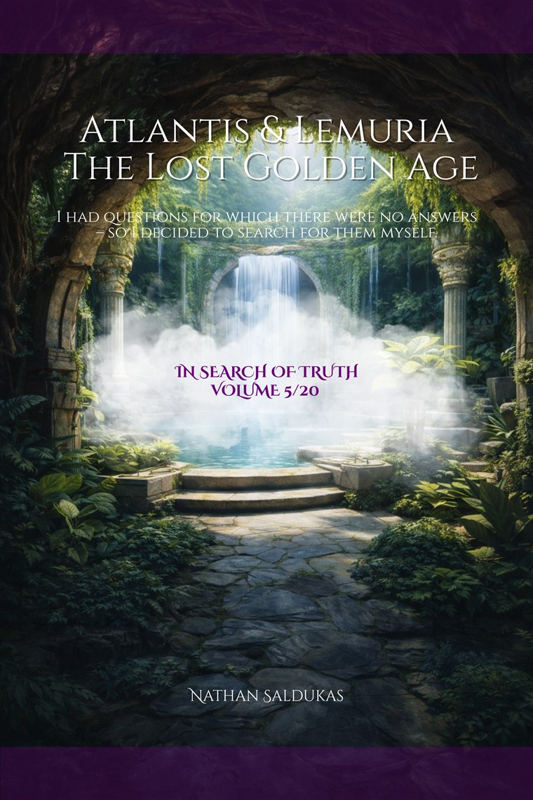 Book cover for In Search of Truth Volume 5, Atlantis and Lemuria: The Lost Golden Age by Nathan Saldukas.